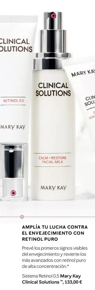 Oferta de Mary Kay - Sistema Retinol 0,5 por 133€ en Mary Kay