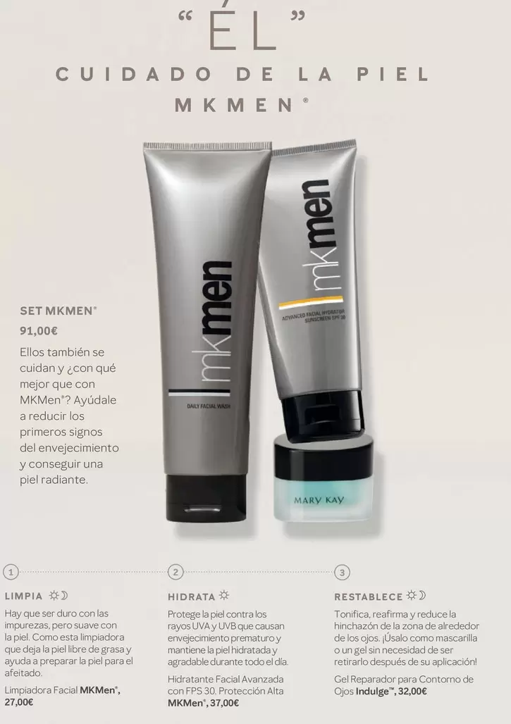 Oferta de Mary Kay - Set Mkmen por 91€ en Mary Kay