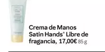 Oferta de Mary Kay - Crema De Manos Satin Hands Libre De Fragancia por 17€ en Mary Kay