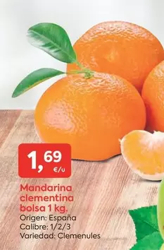 Oferta de Origen - Mandarina Clementina por 1,69€ en Suma Supermercados