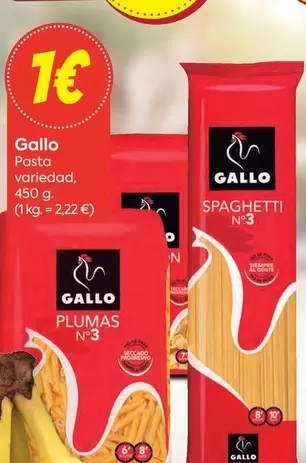 Oferta de Gallo - Pasta por 1€ en Suma Supermercados