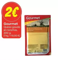 Oferta de Gourmet - Queso Gouda En Lonchas por 2€ en Suma Supermercados