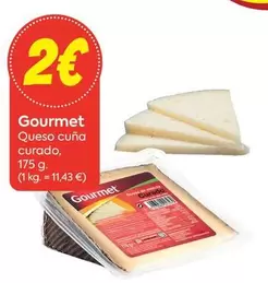 Oferta de Gourmet - Queso Cuna Curado por 2€ en Suma Supermercados