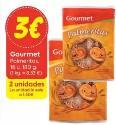 Oferta de Gourmet - Palmeritas por 3€ en Suma Supermercados