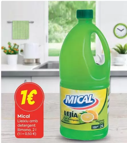 Oferta de Mical - Lievito Amb Detergente Limona por 7€ en Suma Supermercados