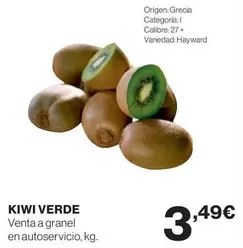 Oferta de Kiwi - Kiwi Verde por 3,49€ en Supercor