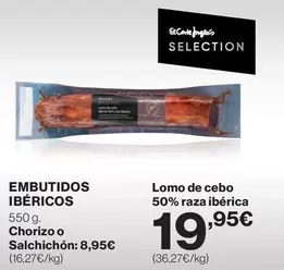 Oferta de Embutidos Ibéricos Chorizo O Salchichon por 19,95€ en Supercor