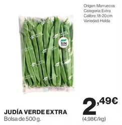 Oferta de Origen - Judía Verde Extra por 2,49€ en Supercor