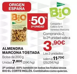 Oferta de Origen - Almendra Marcona Tostada por 7,8€ en Supercor