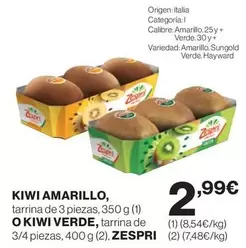 Oferta de Zespri - Kiwi Amarillo, O Kiwi Verde por 2,99€ en Supercor