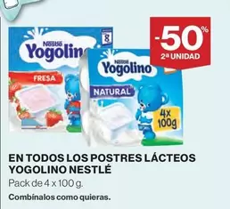 Oferta de Nestlé - En Todos Los Postres Lacteos Yogolino en Supercor