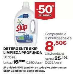 Oferta de Skip - Detergente Limpieza Profunda por 16,99€ en Supercor