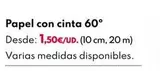 Oferta de Papel Con Cinta 60° por 1,5€ en BricoCentro