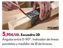 Oferta de Escuadra 3d por 5,95€ en BricoCentro