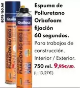 Oferta de Orbafoam - Espuma De Poliuretano por 9,95€ en BricoCentro