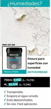 Oferta de Pintura Para Superficies Con Humedad por 9,95€ en BricoCentro