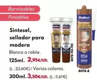 Oferta de Sintesel, Sellador Para Madera por 2,95€ en BricoCentro