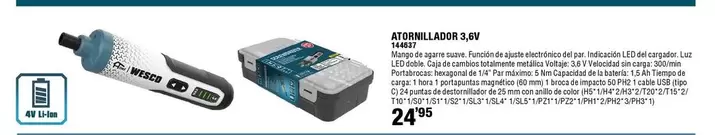 Oferta de Atornillador por 24,95€ en ferrOkey