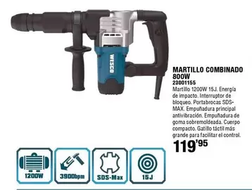 Oferta de Wesco - Martillo Combinado 800W por 119,95€ en ferrOkey