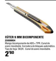 Oferta de Cúter 9 Mm Bicomponente por 2,6€ en ferrOkey