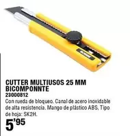 Oferta de Cutter Multiusos 25 Mm Bicomponnte por 5,95€ en ferrOkey