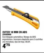 Oferta de Cuter 18 Mm En Abs  por 4,75€ en ferrOkey