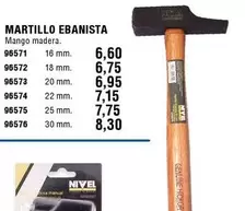 Oferta de Martillo Ebanista por 6,6€ en ferrOkey