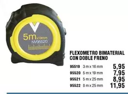 Oferta de Flexometro Con Bimaterial Doble Freno por 5,95€ en ferrOkey