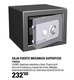 Oferta de Kylate - Caja Fuerte Mecanica Superficie por 232€ en ferrOkey