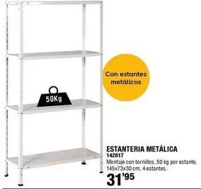 Oferta de Estanteria Metálica por 31,95€ en ferrOkey