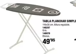 Oferta de Ambit - Tabla Planchar Simple por 49,95€ en ferrOkey