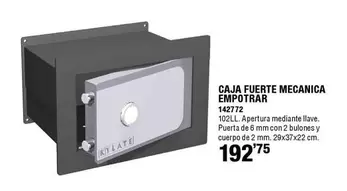 Oferta de Kylate - Caja Fuerte Mecanica Empotrar por 192,75€ en ferrOkey