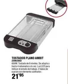 Oferta de Ambit - Tostador Plano por 21,95€ en ferrOkey