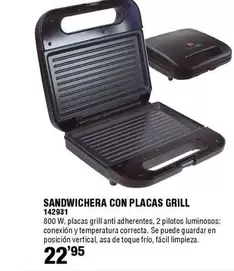 Oferta de Ambit - Sandwichera Con Placas Grill por 22,95€ en ferrOkey