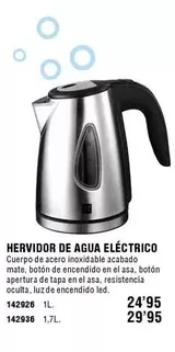 Oferta de Ambit - Hervidor De Agua Electrico por 24,95€ en ferrOkey