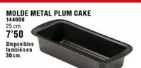 Oferta de Molde Metal Plum Cake por 7,5€ en ferrOkey