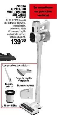 Oferta de Ambit - Escoba Aspirador Multifuncion Sin Cable  por 139€ en ferrOkey