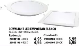 Oferta de Sonedas - Downlight Led Empotrar Blanco por 4,95€ en ferrOkey