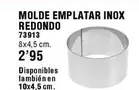 Oferta de Ambit - Molde Emplatar Inox Redondo por 2,95€ en ferrOkey