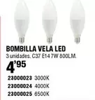 Oferta de Sonedas - Bombilla Vela Led por 4,95€ en ferrOkey