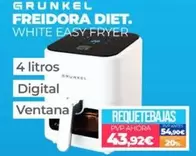 Oferta de Grunkel - Freidora Diet. White Easy Fryer por 43,92€ en Electrocash