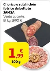 Oferta de Bellota - Chorizo O Salchichon Iberico De Bellota  por 1,99€ en Alcampo