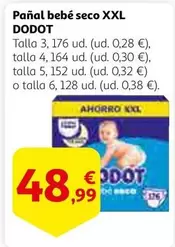 Oferta de Dodot - Panal Bebe Seco XXL por 48,99€ en Alcampo