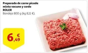 Oferta de Roler - Preparado De Carne Picada Mixta Vacuno Y Cerdo por 6,49€ en Alcampo