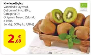 Oferta de Kiwi Ecologico por 2,69€ en Alcampo