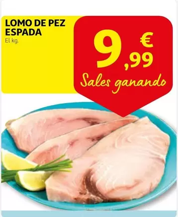 Oferta de Lomo De Pez Espada por 9,99€ en Alcampo