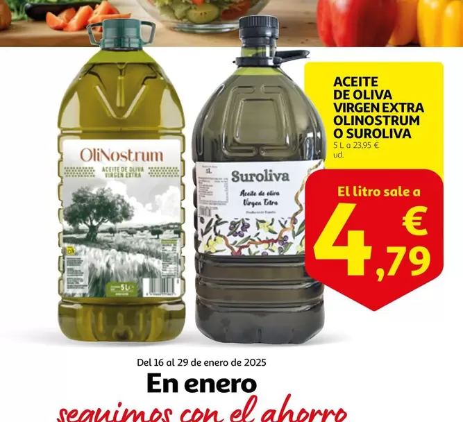 Oferta de Suroliva - Aceite De Oliva Virgen Extra Olinostrum por 4,79€ en Alcampo