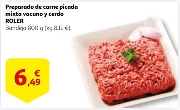 Oferta de Roler - Preparado De Carne Picada Mixta Vacuno Y Cerdo por 6,49€ en Alcampo