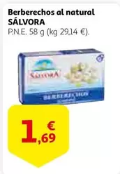 Oferta de Salvora - Berberechos Al Natural por 1,69€ en Alcampo