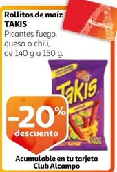 Oferta de Takis - Rollitos De Maiz en Alcampo